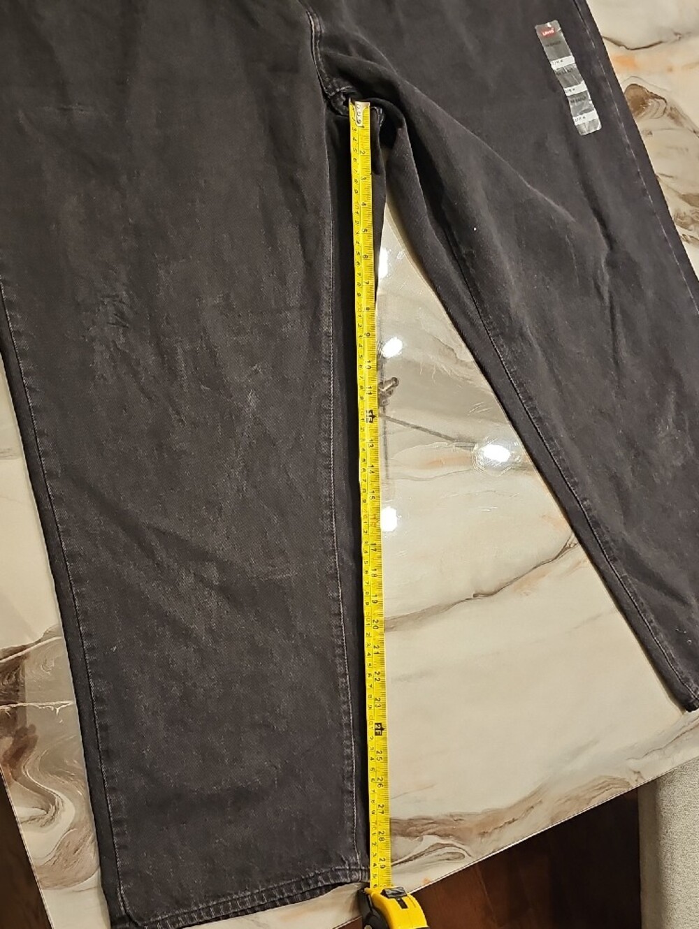 Levi's Black Straight Leg Jeans - Picture 3 of 8
